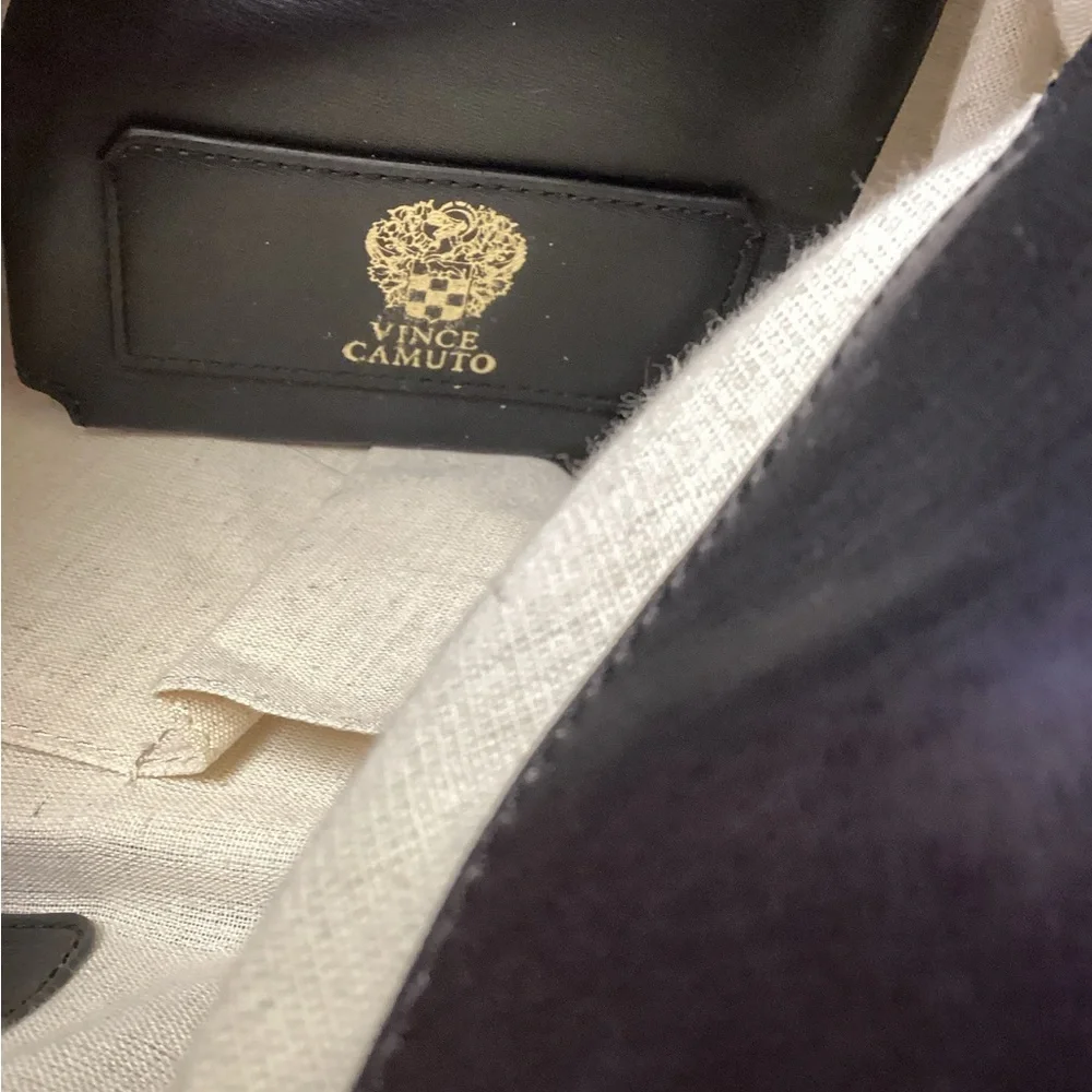 Vince Camuto Black Leather Tote